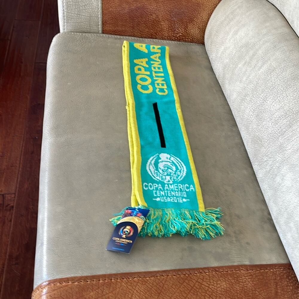 Jamaica Copa America Centenario Scarf USA 2016 Soccer Collectibles Green Yellow - Picture 6 of 11